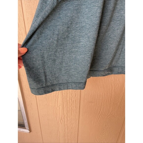 Johnny Was RELAXED Tunic Shirt Teal Floral Size M Cotton Two Sided Flowy Boho - Picture 6 of 8